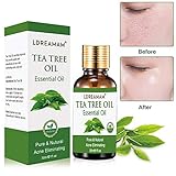 Tea Tree Essential Oil for Face Hair Nail Acne Lice,100% Natural Premium Melaleuca Therapeutic Grade - Great with Soap and Shampoo, Face and Body Wash