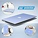 IBENZER Compatible with Old Version MacBook Air 13 Inch Case (2017-2010 Release), Models: A1466/A1369, Plastic Hard Shell Case with Keyboard & Screen Cover for Mac Air 13, Serenity Blue, A1301SRL+2