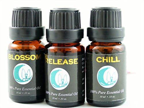 La Pixie Wellness Aromatherapy Set- Top Three- Three Essencial oils- Gift Set- Complete Set. Release, Chill & Blossom…