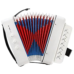Tosnail Kids Accordion Toy 10 Keys Buttons Control