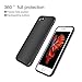 For iPhone 7 Case,Torubia [Slim Fit] Premium TPU+PC Shock Absorption Bumper Protection Anti-Skid Texture Cover Lightweight Case for iPhone 7 - Black