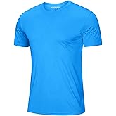 MAGCOMSEN Men's Short Sleeve UPF 50+ T-Shirt Quick Dry Workout Athletic Running Swim Tops Tee Rash Guard Performance Shirts