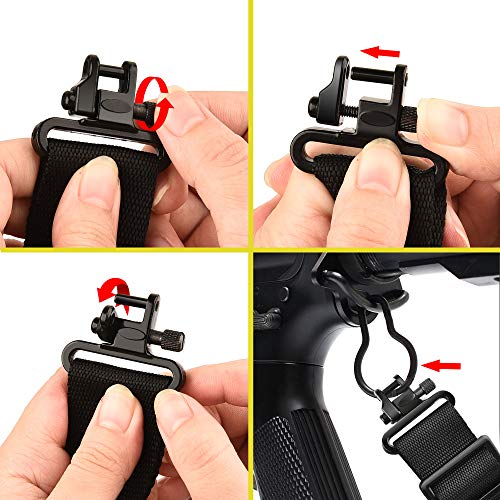 EZshoot 2 Point Rifle Sling NonSlip Adjustable Shotgun Ammo Sling with