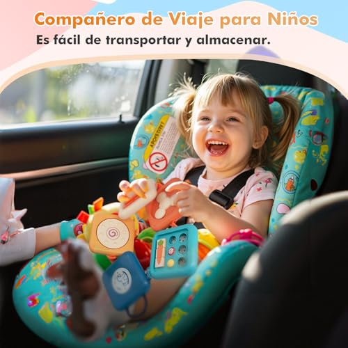 BESCOST Busy Board Montessori, Baby Activity Cube, Toy for Baby Over 18 Months, Fine Motor Educational Toys, Toys Gifts for Boys Girls Birthday Christmas