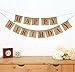 Burlap Happy Birthday Banner Bunting - Rustic Birthday Party Decorations - Premium Quality Party Supplies