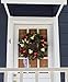 The Wreath Depot Queensbury Decorated Christmas Wreath 24 Inch, Beautiful White Gift Box