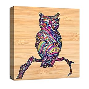 Canvas Wall Art Abstract Beautiful Colorful Animals Painting Artwork for Home Prints Framed - 12x12 inches