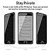 Privacy Screen iPhone 7 Plus ACEIken Anti-Spy Tempered Glass Screen Protector Film, 9H Hardness, 3D Touch Compatible, for Apple iPhone 7 Plus 5.5