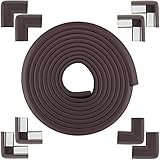 Honeypie Dense Foam Edge & Corner Guards: 8 Pre-Taped Baby Proofing Corner Guards, And 17 foot High Density Table Edge Cushion