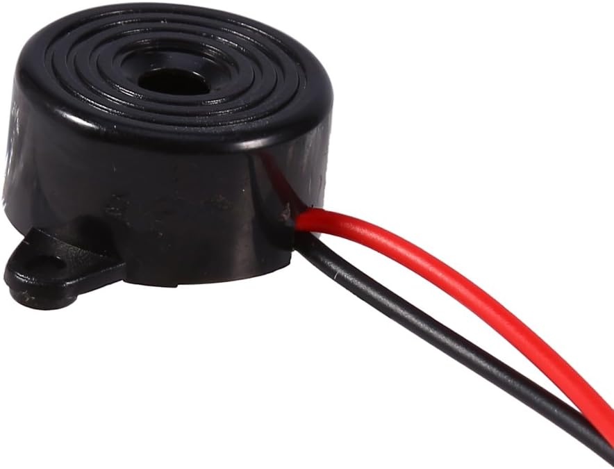 12V Piezo Buzzer 85dB Electronic Buzzer 3-24V Active Piezo Tone Buzzer Alarm Ringer Continuous Sound Cable Length 100mm - Image 5