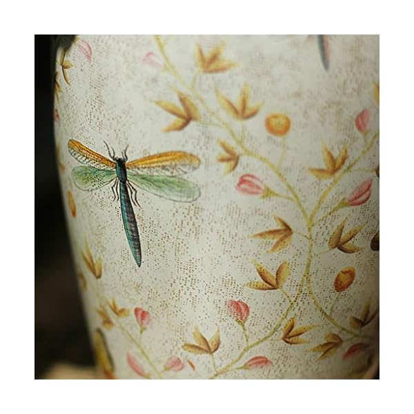 Large Ceramic Vase, Insect Pattern Vase,for Home Decor Living Room