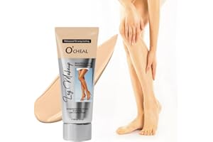 O'CHEAL O’CHEAL Waterproof Leg Makeup Cream, No Transfer Tattoo Cover Up&Scar Concealer, Long Lasting Body Foundation for Flawless Skin, Leg Varicose Vein Cover Up, Suitable All Skin Tones (Nature)