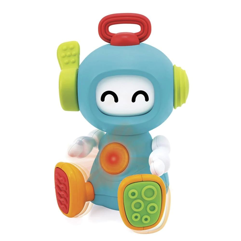 INFANTINO Sensory Elasto Robot, Fun Cause and Effect, Multi Textured