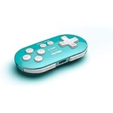 8Bitdo Zero 2 Bluetooth Gamepad Keychain Sized Mini Controller for Switch, Windows, Android, macOS & Raspberry Pi(Turquoise Edition)