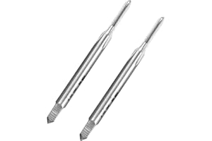 LWCUSNJ 2pcs No 2-56 UNC Thread Tap Right Hand, HSS 2 x 56 UNC Straight Fluted Machine Tap