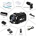 Video Camera Camcorder Digital YouTube Vlogging Camera Recorder FHD 1080P 24.0MP 3.0 Inch 270 Degree Rotation Screen 16X Digital Zoom Camcorder with Microphone,Remote Control and 2 Batteries.
