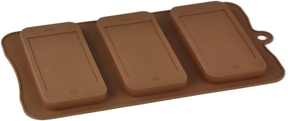 3 cell Mobile Smart Phone Chocolate / Candy Bar Silicone Mould