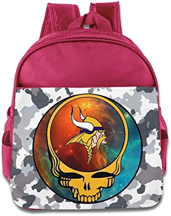 Huma Minnesota Dead Viking Unisex Pre-school Bookbag Backpack Pink