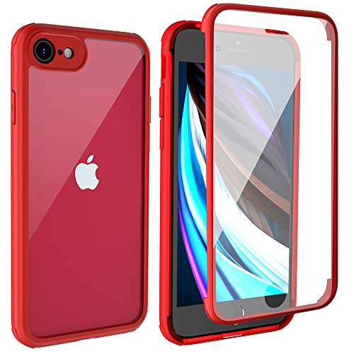 LOFTer 360 Case Compatible with iPhone SE 2020 Case with Builtin