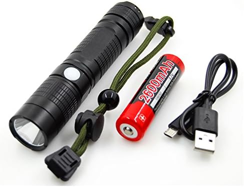 2017 New USB Rechargeable CREE Xml2 T6 LED torch mini Flashlight power bank for 18650