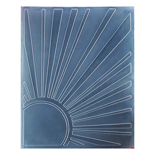 Kwan Crafts Sunshine Plastic Embossing Folders for Card Making Scrapbooking and Other Paper Crafts, 12.1x15.2cm