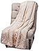 Chanasya Premium Wolf Faux Fur Throw Blanket - Soft, Fuzzy Sherpa & Minky Throw Blanket - for Bed or Couch - 60