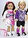 18 Inch Doll Cheerleader Sports 5 Pc. Set. Doll Clothing Fits 18 Inch American Girl Doll