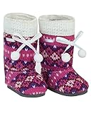 18 Inch Doll Shoes, Pink Knit Pom-pom Doll Boots for Your 18 Inch American Girl Dolls & More! Pink Knit Pom-pom Boots