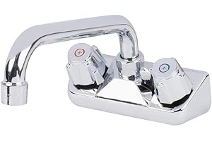 ROYAL BRITANIA Wall Mount Bar Sink Faucet with 4" Centers and 8" Swing Spout