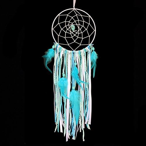 Dream catcher Boho Handmade Traditional BLUE Feather Wall Hanging Car Hanging Home Decoration Ornament Decor Ornament Craft Gift