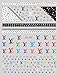 JoyKott 3D Luxury Premium lv Desing Brand Nail Art Stickers