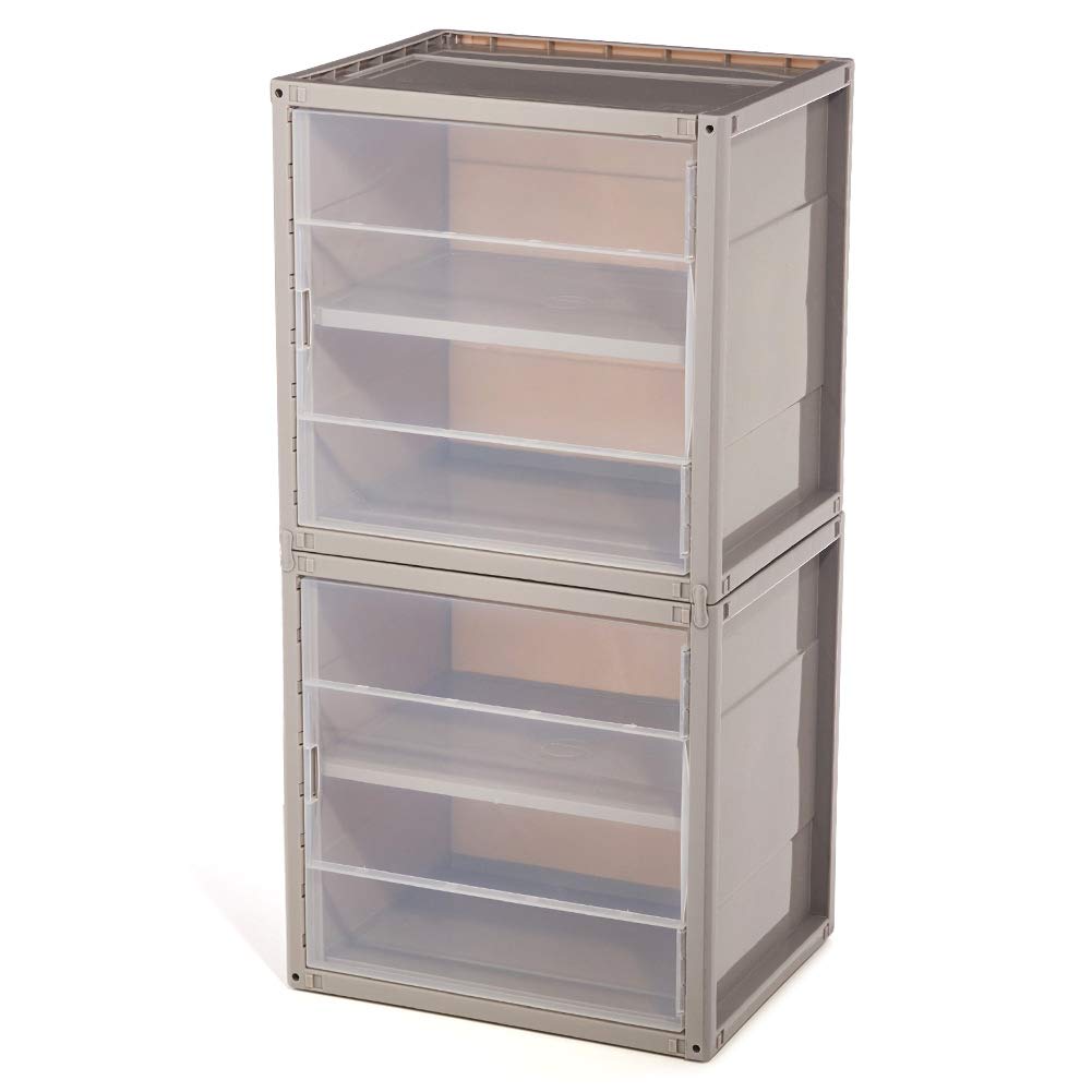 Ezoware Organiser Drawer Plastic Modular Stackable Organiser