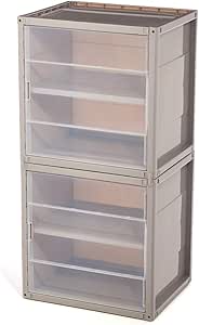 EZOWare 2 Pcs Cajas de Almacenaje Apilable Modular de ...