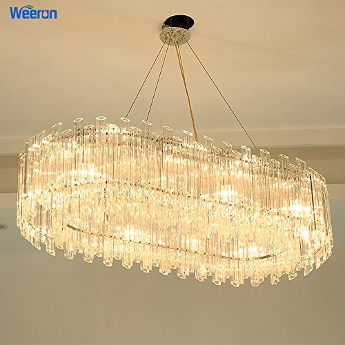 Weerun Led Latest Styles Clear Crystal And Gold Light Stand