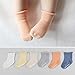Petescilla Unisex-Baby Rollable Cuff Socks Non-Skid 6 Pack
