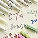 Metallic Marker Pens,Soft Brush Tip Pens,Set of 10 Colors