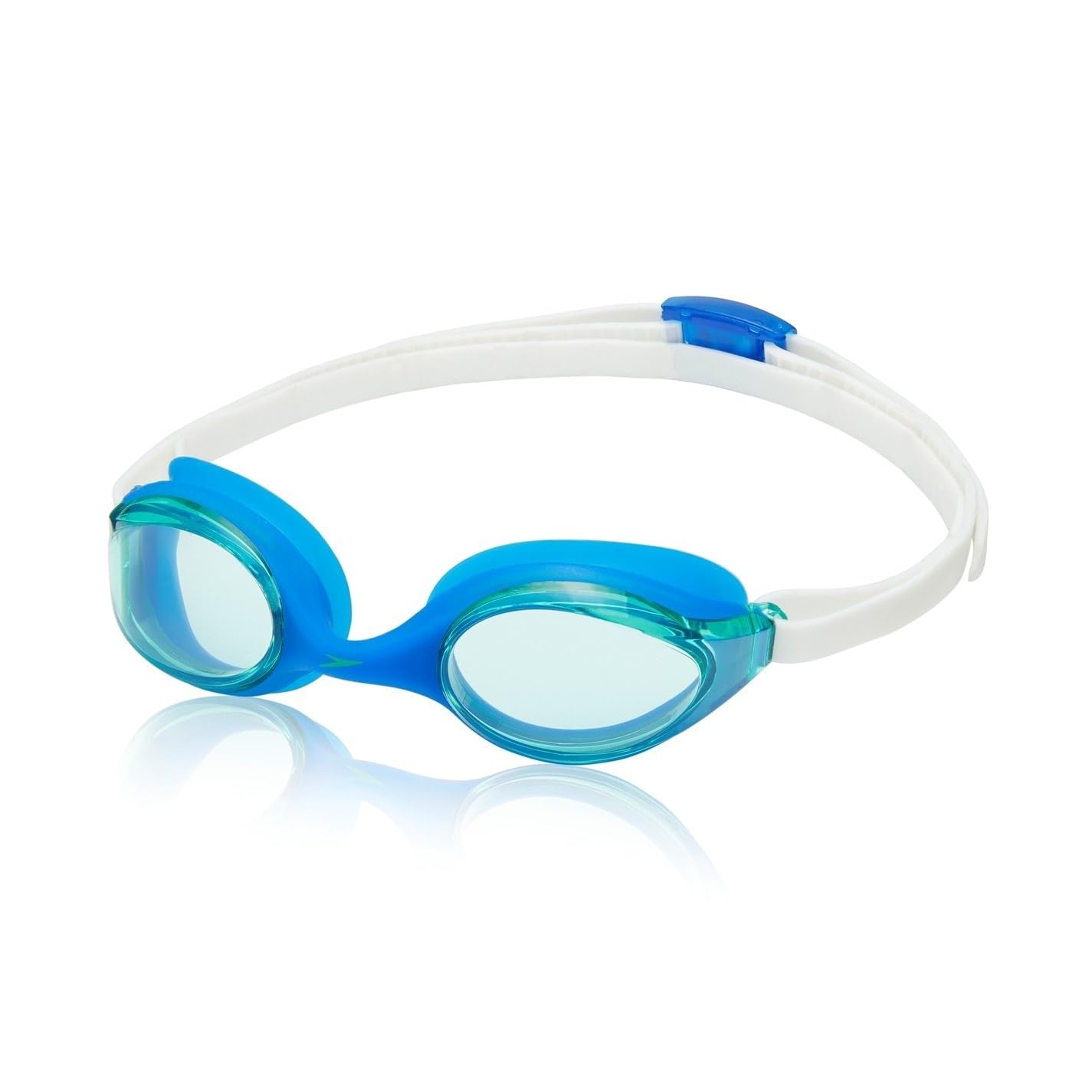 Speedo Unisex-Youth Hyper Flyer Swimming Goggles| Comfortable Fit | Adjustable Design | Anti-fog | Anti-leak Goggles, Blue Mint/Jde, One Size