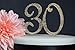 Premium Metal Number 30 Birthday Gold Rhinestone Gem Cake Topper. 30th Bday or Anniversary Party Keepsake and Decoration. Sparkling, Crystal and Diamond Style Bling Is a Great Centerpiece. (30th Gold)