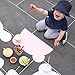 Kids Placemat - Eating with Sweet Bear, Silicone Placemat For Kids, Waterproof Baby Placemat, Portable Food Mat Travel Placemat for Toddler, Non Slip Silicone Placemat Easy Clean Reusable Mat Pink