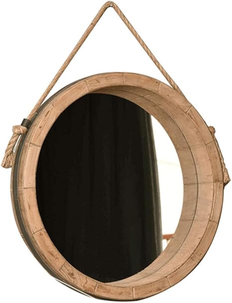 Amazon.de: GLJJQMY Frisierspiegel runder hängender Spiegel-dekorativer