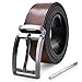 Belts for Men Genuine Reversible Leather Belt With Removable Buckle Width 1.31