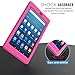 MoKo Case for Amazon Fire HD 8 (2016 6th Generation) - [Honey Comb Series] Light Weight Soft Silicone Back Cover [Kids Friendly] for Fire HD 8 Tablet (6th Gen, 2016 release Only), Magenta