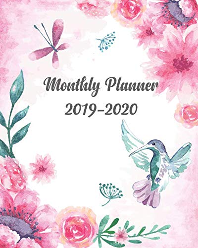 Monthly Planner 2019-2020: 24 Month Calendar Monthly and Weekly Schedule Organizer with Lovely Pink Floral Cover by Joni Stallworth