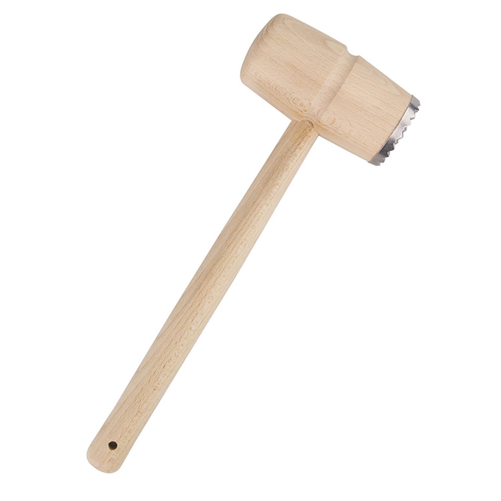 Tala FSC Meat Mallet with Metal and Beechwood End, Beige, 5.2 x 9.5 x 29 cm