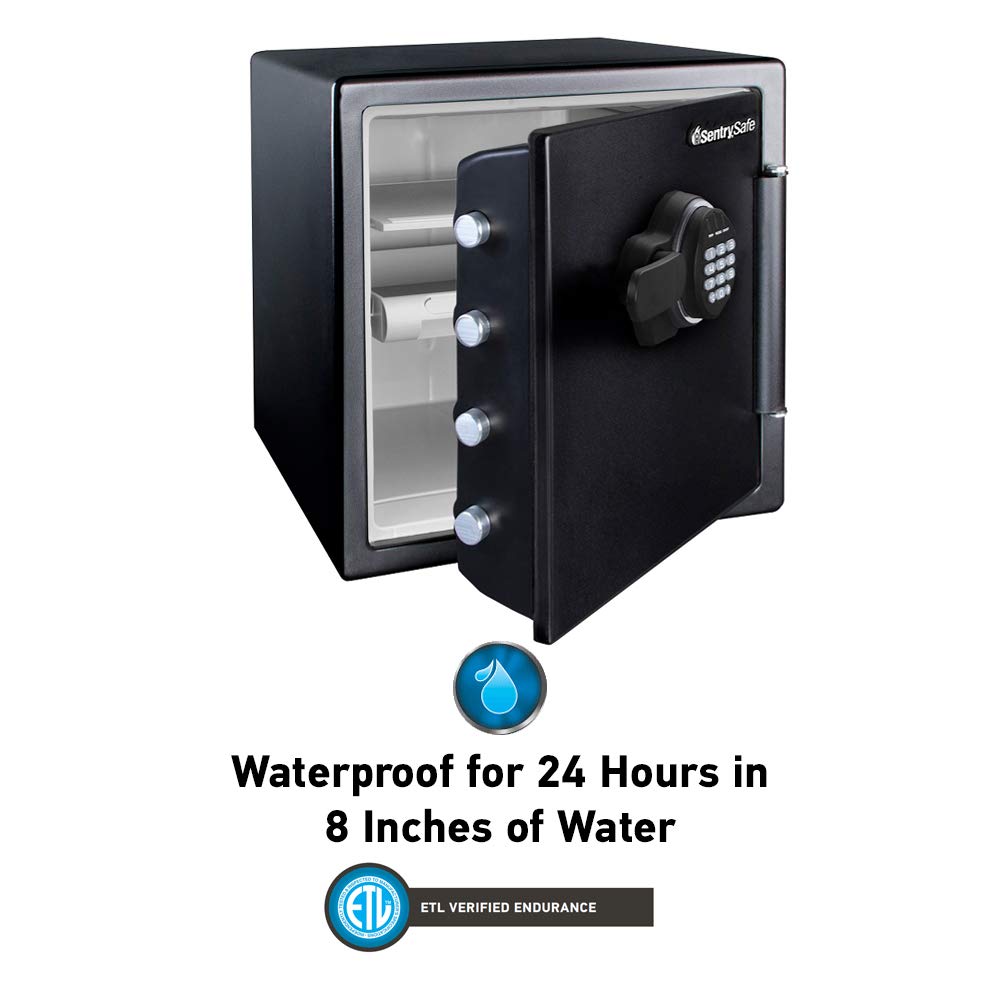 SentrySafe SFW123EU Fireproof Safe and Waterproof Safe with Digital Keypad 1.23 Cubic Feet