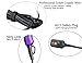Purple Professional Light Weight Hair Dryer 1875W Tourmaline Ceramic Negative Ionic Blow Dryer with Diffuser & Concentrator & Comb
