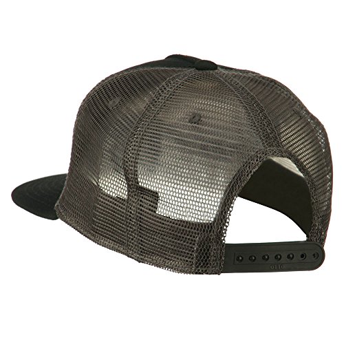 5 Panel Prostyle Trucker Caps - Black Black Charcoal OSFM