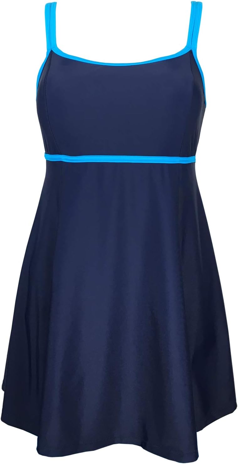 Women's One Piece Swimsuits Plus Size Swimwear Cover up Swimdress Tummy Control Bathing Suits