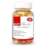 BeautyFit BeautySlender Stimulant-Free Maximum Weight-Loss Formula For Women Blend of CLA, ALA Antioxidant, GLA Fatburning, Omega 3 Fatty Acids 120 Softgels