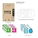 AKWOX (Pack of 4) Tempered Glass Screen Protector for Moto 360 42mm (2nd Gen), [0.3mm 2.5D High Definition 9H] Premium Clear Screen Protective Film for Moto 360 42mm （not for 46mm）